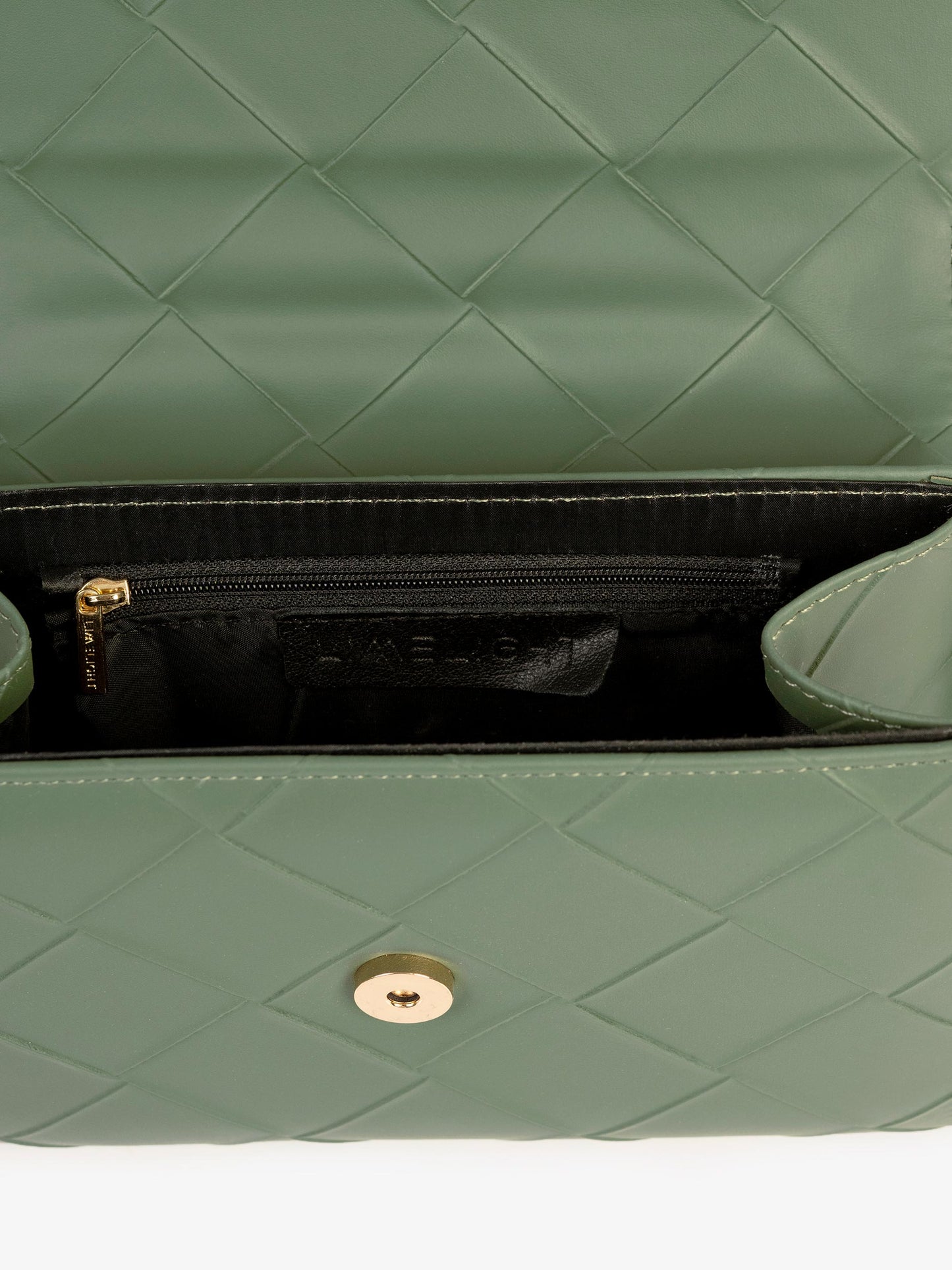 Sage Green Quilted Textured Clutch